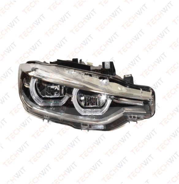 BMW 3 Series F30 LCI Фара передняя прачная LED БМВ 3 серия Ф30 LCI 63117419634 2016-2019 TECHWIT